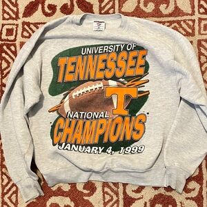 Gray Tennessee National Champions Crewneck